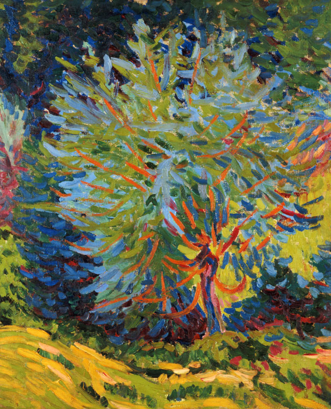 Landschaft mit Baum. von Ernst Ludwig Kirchner