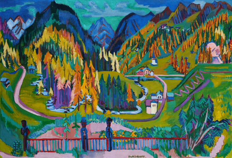 Sertigtal im Herbst von Ernst Ludwig Kirchner