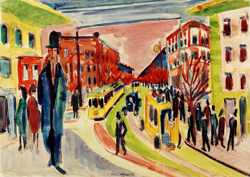 Straßenszene von Ernst Ludwig Kirchner