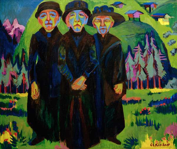 Die drei alten Frauen von Ernst Ludwig Kirchner