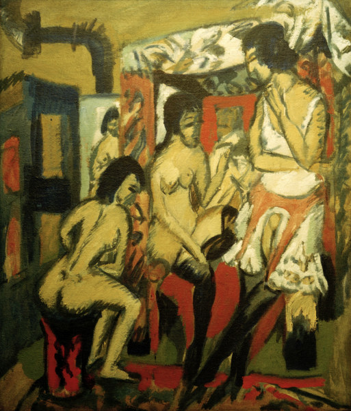 Akte im Atelier von Ernst Ludwig Kirchner