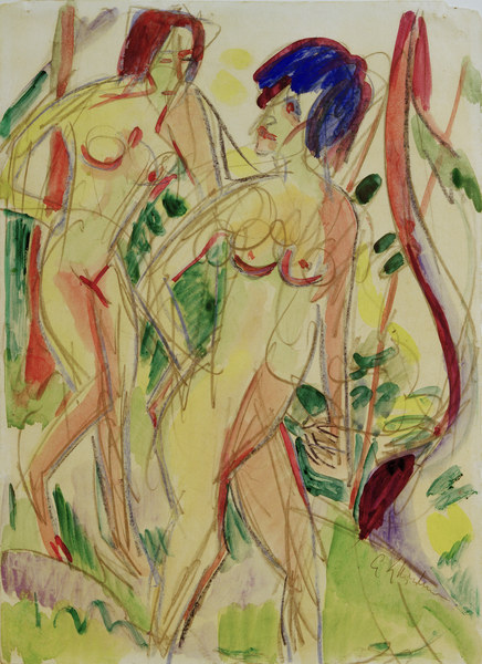 Akte im Walde von Ernst Ludwig Kirchner