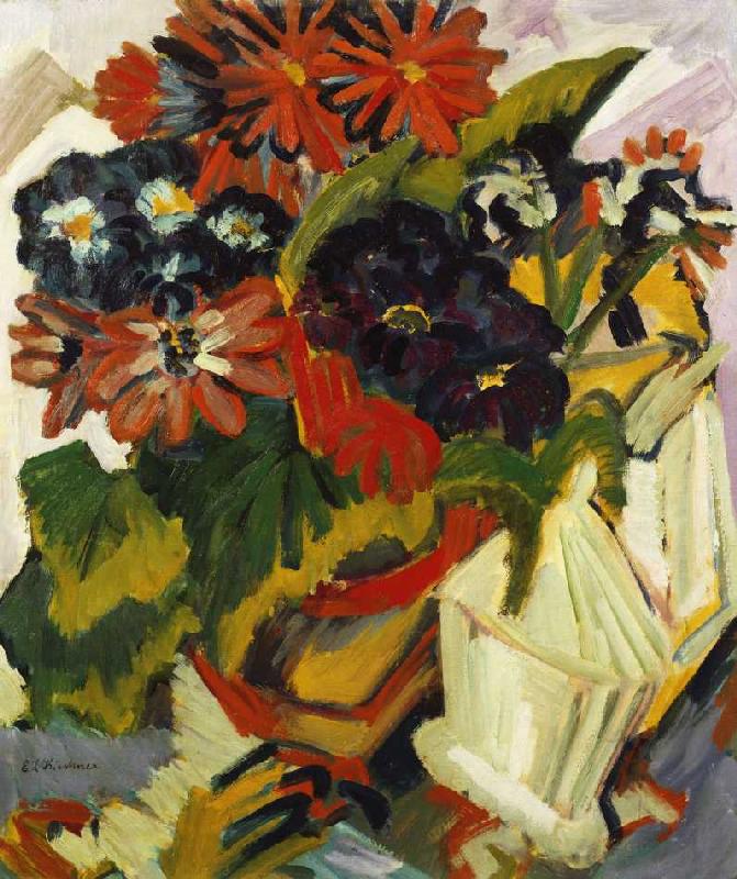 Blumentopf und Zuckerdose von Ernst Ludwig Kirchner