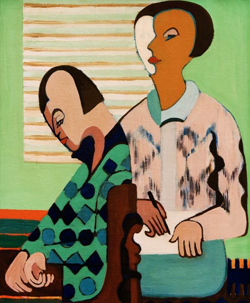 Das Paar. Selbstbildn.m.E von Ernst Ludwig Kirchner