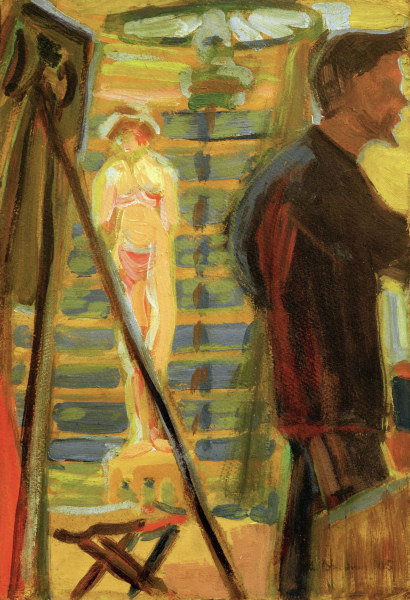 Heckel und Modell von Ernst Ludwig Kirchner