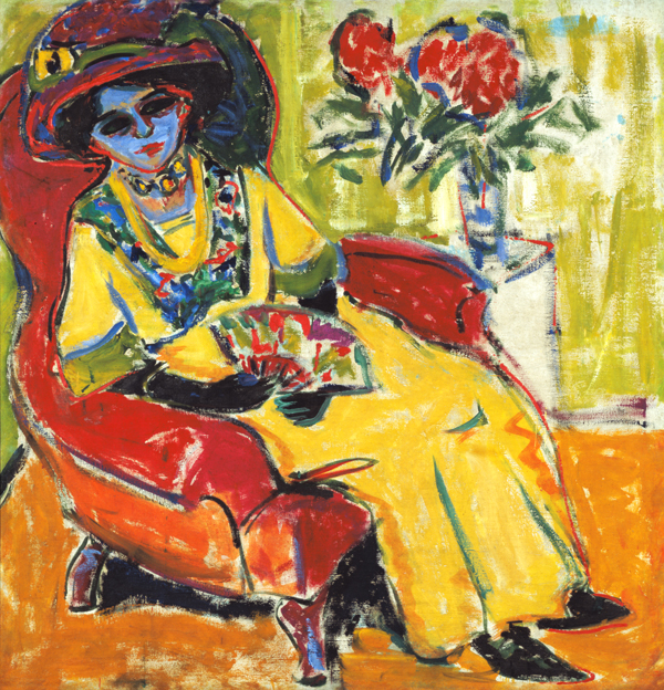 Sitzende Dame von Ernst Ludwig Kirchner