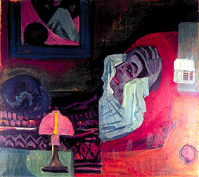 Kranker in der Nacht (Der Kranke) von Ernst Ludwig Kirchner