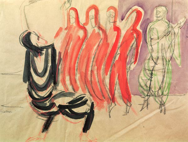 Tanzschule Mary Wigmans von Ernst Ludwig Kirchner