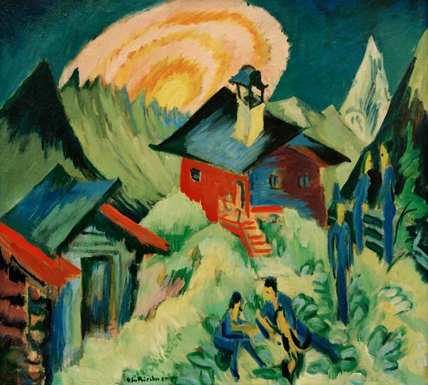 Ernst Ludwig Kirchner - Mondaufgang auf Stafelalp