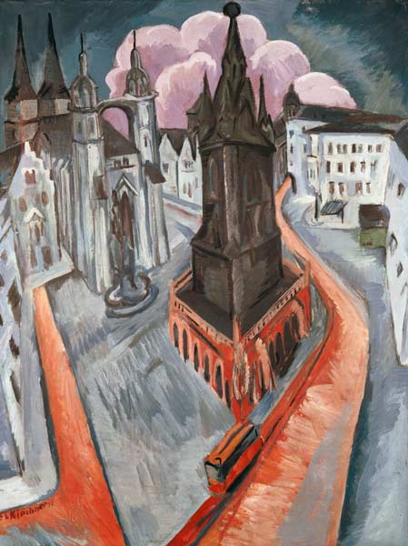 Roter Turm in Halle von Ernst Ludwig Kirchner