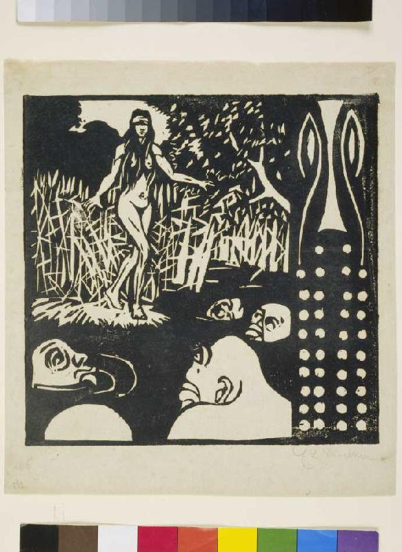 Versuchung (Aus: Zwei Menschen, Mann und Weib) von Ernst Ludwig Kirchner