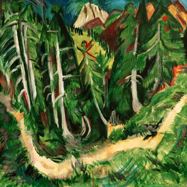 Waldschlucht Stafel von Ernst Ludwig Kirchner