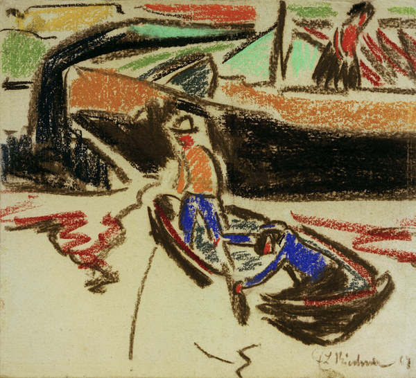 Zille und Beiboot von Ernst Ludwig Kirchner