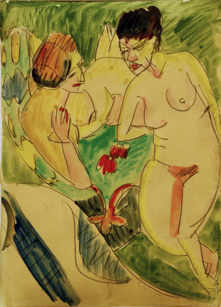 Zwei nackte Frauen von Ernst Ludwig Kirchner