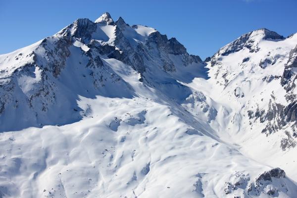 Bergpanorama im Winter von Ervin Monn