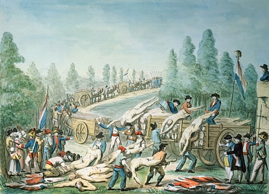 Transporting Corpses during the Revolution, c.1790 von Etienne Bericourt