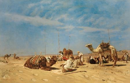 Rast in Araba (Peträisches Arabien) 1882