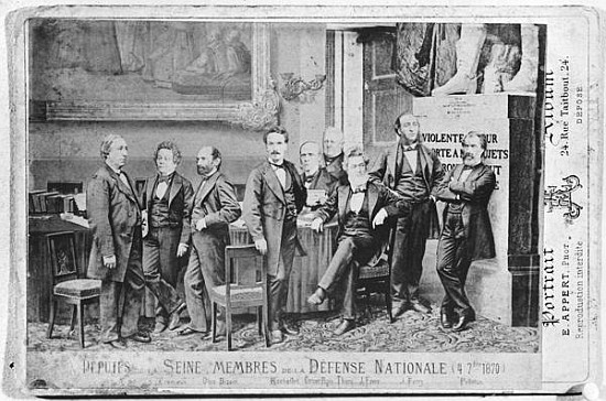 Seine deputies, members of the National Defence Government on 4th September 1870 von Eugene Appert