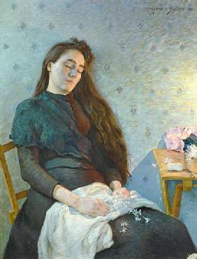 The Sleeping Flower Girl 1892