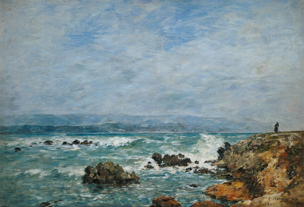 Antibes, Pointe de l'Ilette von Eugène Boudin