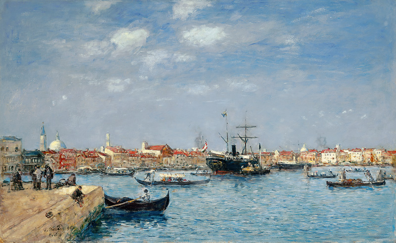 Der Canal Grande in Venedig von Eugène Boudin
