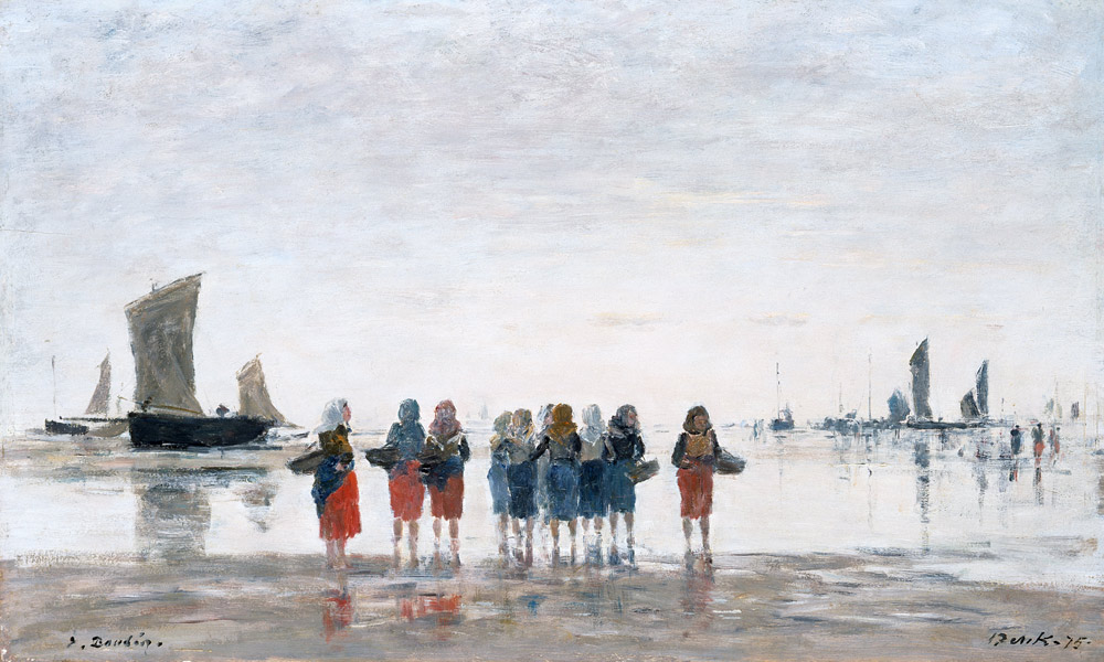 Fischerinnen in Berck von Eugène Boudin