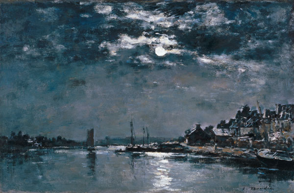 Moonlit Seascape von Eugène Boudin