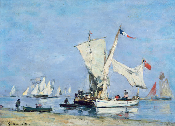 Sailing Boats, c.1869 von Eugène Boudin