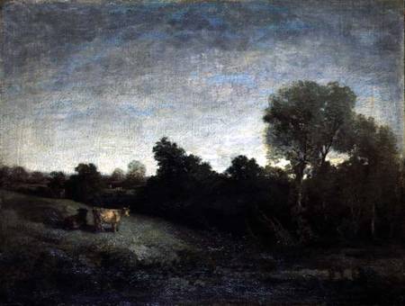 Cows in a Meadow von Eugène Boudin