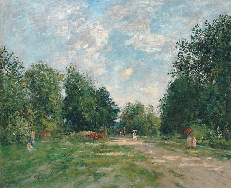 Der Park Cordier in Trouville von Eugène Boudin