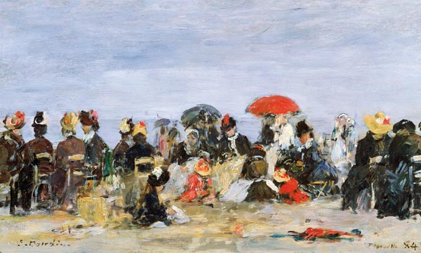 Figures on a Beach von Eugène Boudin