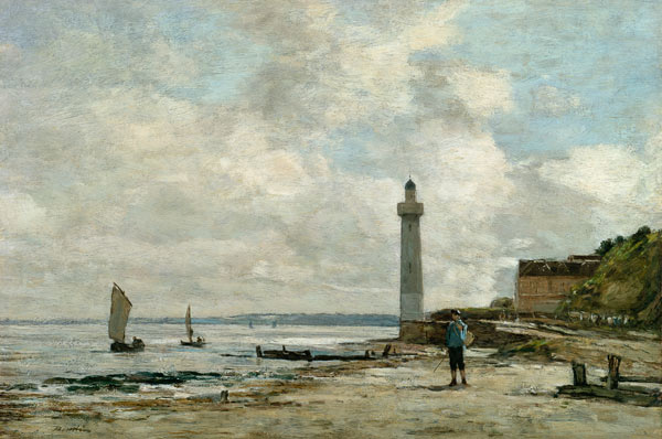 Lighthouse at Honfleur von Eugène Boudin