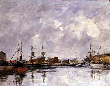 The Port of Dunkirk von Eugène Boudin