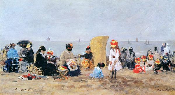 Beach Scene, Trouville 1881