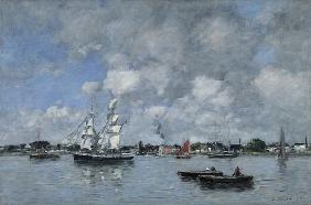 Bordeaux, Boats on the Garonne 1876