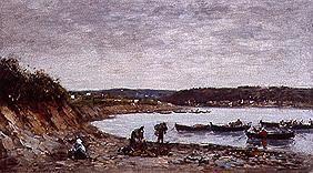 Fischer am Strand bei Brest. 1871