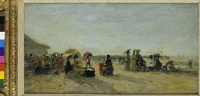 Strandszene in Trouville 1871