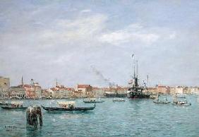 Venice, The Grand Canal, Austrian Steamship 1895