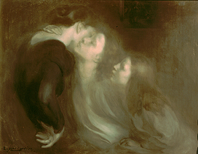 Mutters Kuss von Eugène Carrière