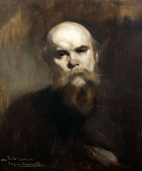 Portrait of Paul Verlaine (1844-96) 1890 von Eugène Carrière