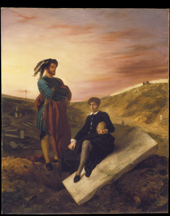 Hamlet und Horatio auf dem Friedhof von Eugène Delacroix