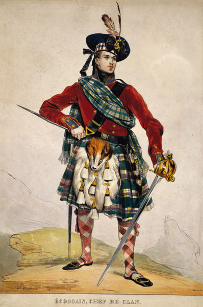 Chief of a Scottish Clan von Eugène Devéria