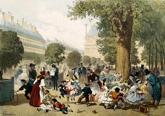The Tuileries von Eugene Charles Francois Guerard