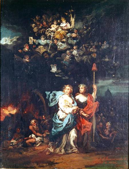 The Church Guided by Liberty von Eugenio Lucas Velazquez