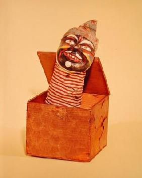 Jack-in-the-box, c.1870-1900 (wood, metal, textile, papier-mache, paint) C16th