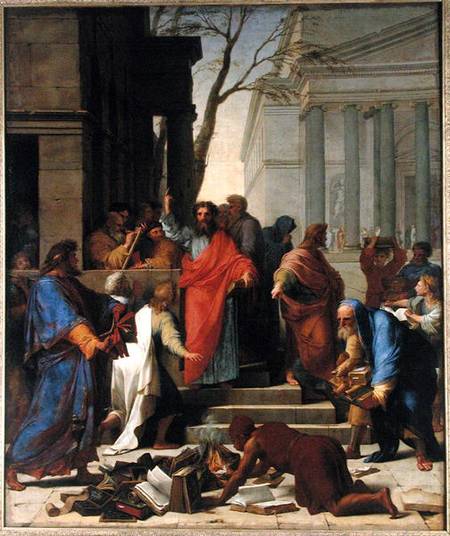 The Sermon of St. Paul at Ephesus von Eustache Le Sueur