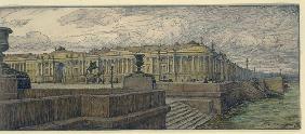 Der Senatsplatz in St. Peterburg 1904