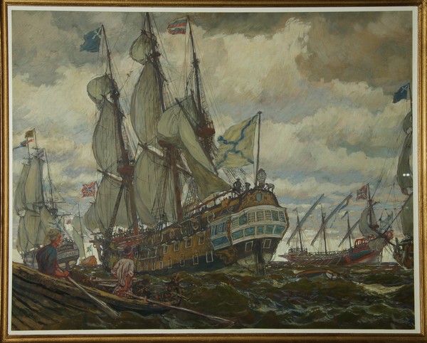 Die Flotte Peters I. von Evgeni Evgenievitch Lanceray