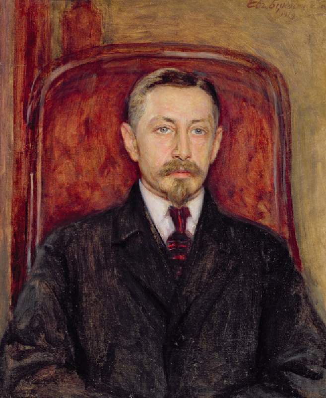 Porträt von Ivan A. Bunin (1870-1953) von Evgeniy Iosipovich Bukovetsky