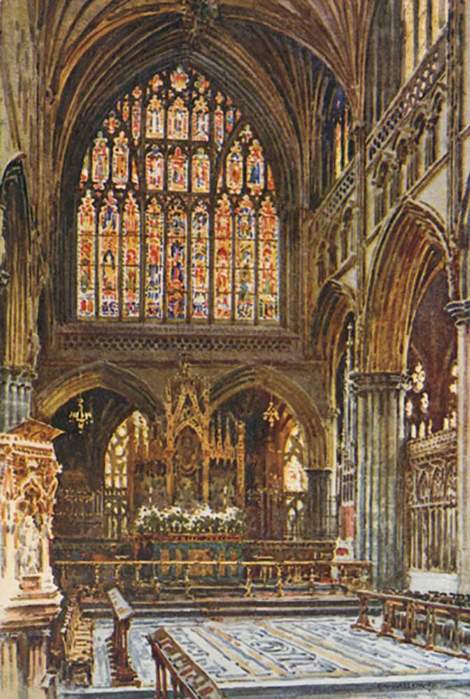 Das Heiligtum, Exeter Cathedral von E.W. Haslehust